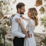 bride-groom-having-their-wedding-beach
