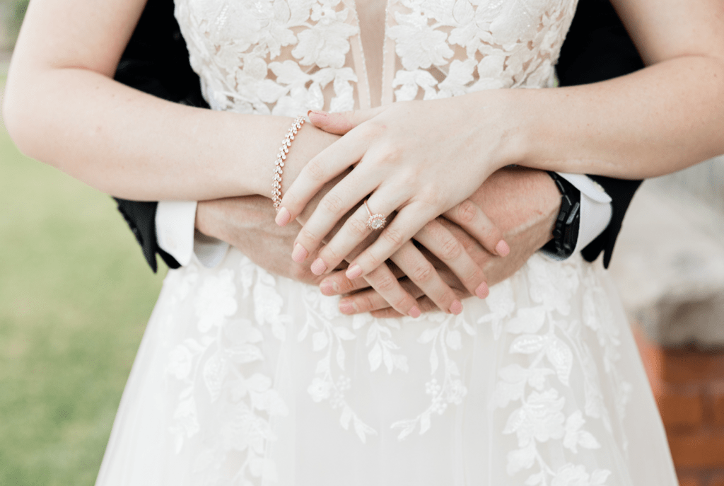 Wedding, groom and bride